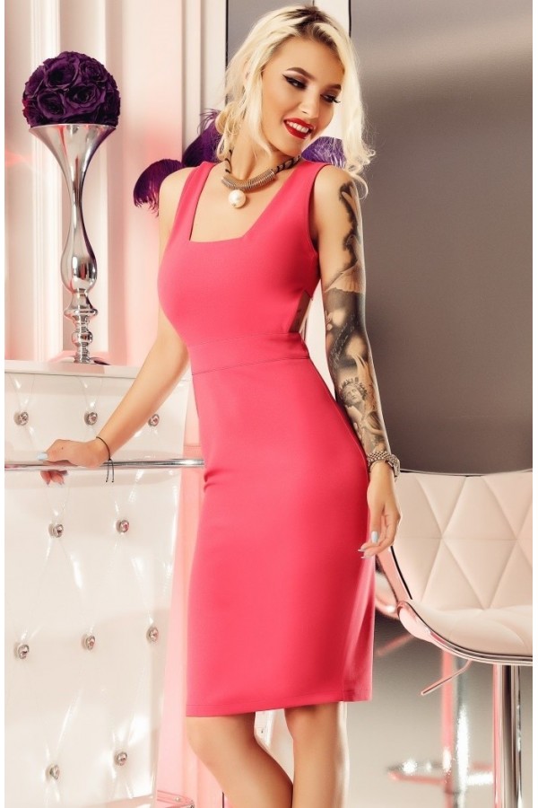 Rochie midi Lauren roz