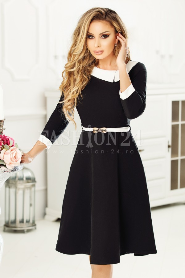 Rochie Marissa neagra in clos
