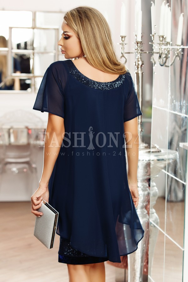 Rochie Sophie bleumarin