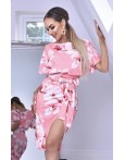 Rochie eleganta cu imprimeuri roze