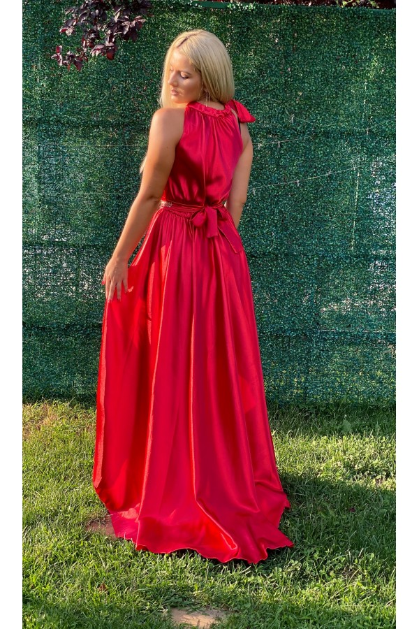 Rochie de seara Serena rosie eleganta